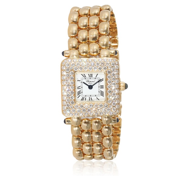 Chopard classic 18k with diamonds watch - Picture 1 of 15